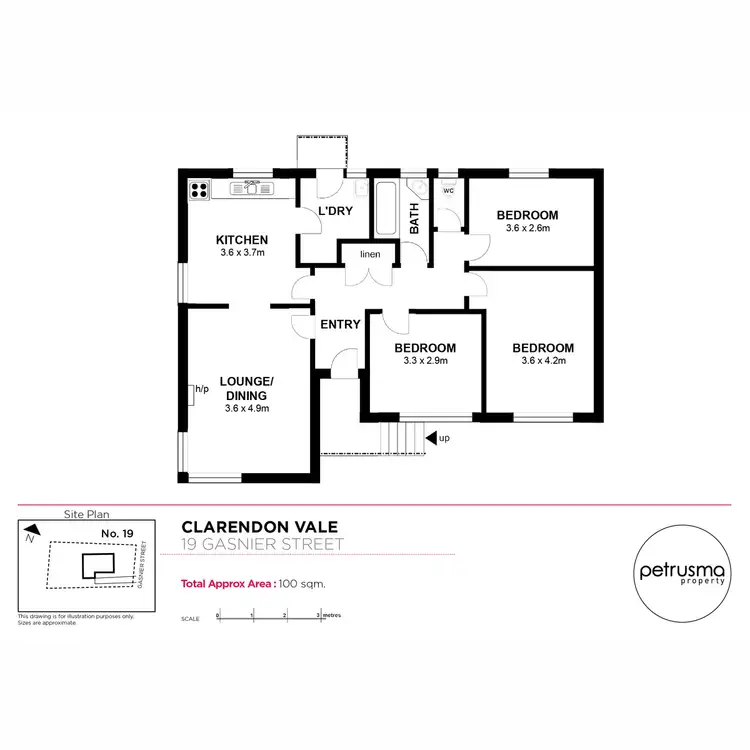 Floorplan of Homely house listing, 19 Gasnier Street, Clarendon Vale TAS 7019