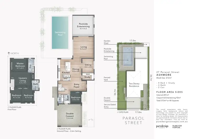 Floorplan of Homely house listing, 27 Parasol Street, Ashmore QLD 4214