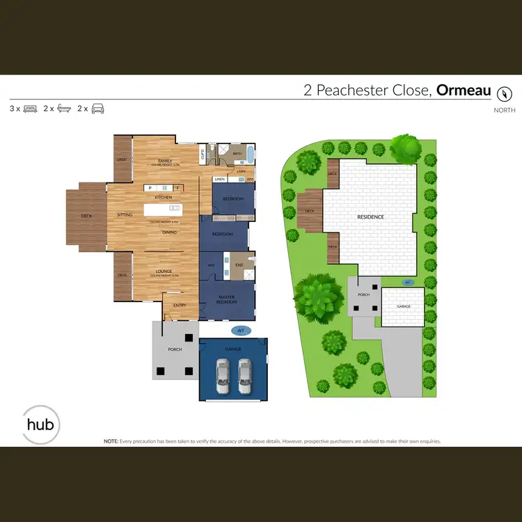 Floorplan of Homely house listing, 2 Peachester Close, Ormeau QLD 4208