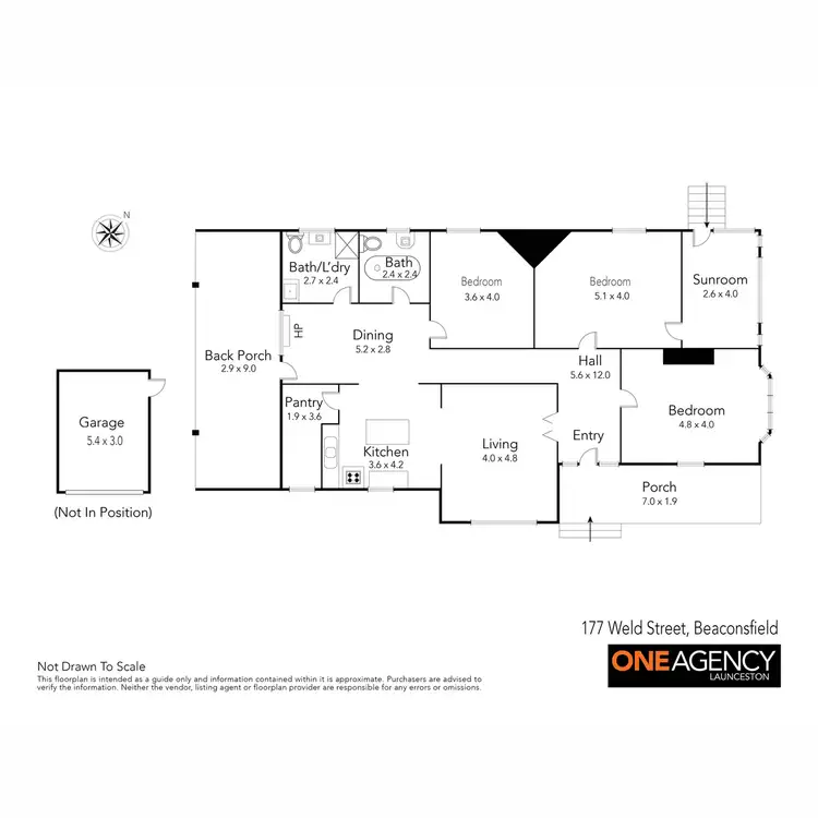 Floorplan of Homely house listing, 177 Weld Street, Beaconsfield TAS 7270