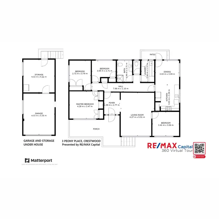 Floorplan of Homely house listing, 3 Peony Place, Queanbeyan NSW 2620