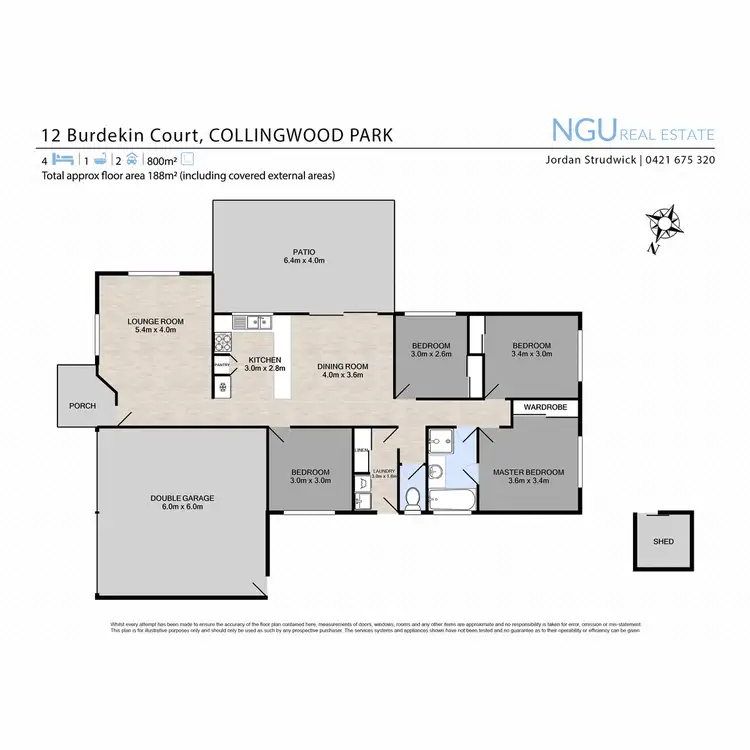 Floorplan of Homely house listing, 12 Burdekin Court, Collingwood Park QLD 4301