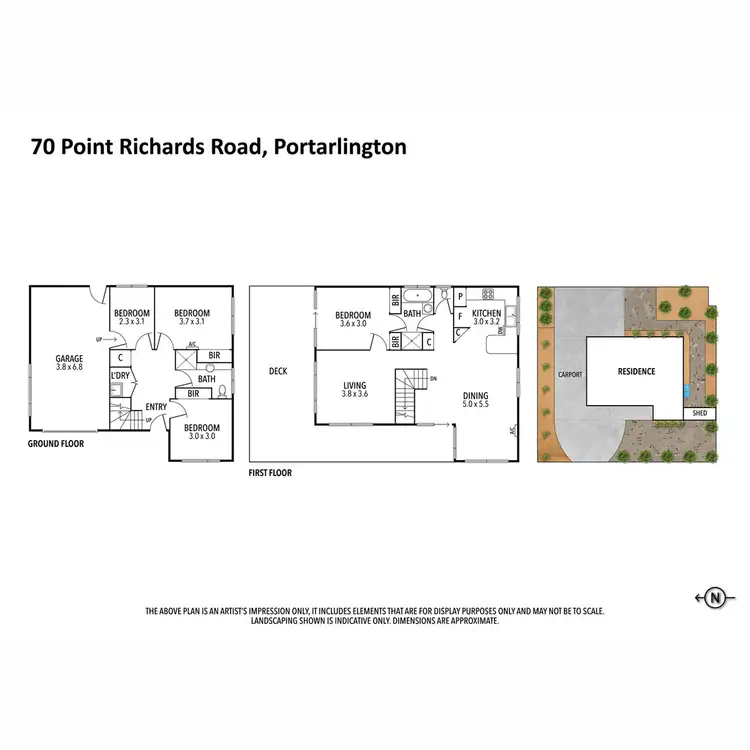 Floorplan of Homely house listing, 70 Point Richards Road, Portarlington VIC 3223