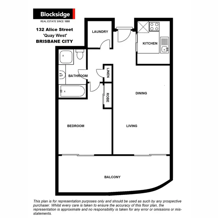Floorplan of Homely apartment listing, 503/132 Alice Street, Brisbane City QLD 4000