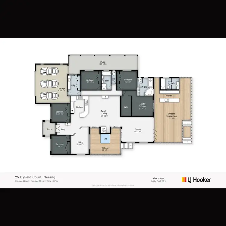 Floorplan of Homely house listing, 25 Byfield Court, Nerang QLD 4211