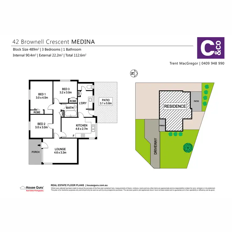 Floorplan of Homely house listing, 42 Brownell Cr, Medina WA 6167