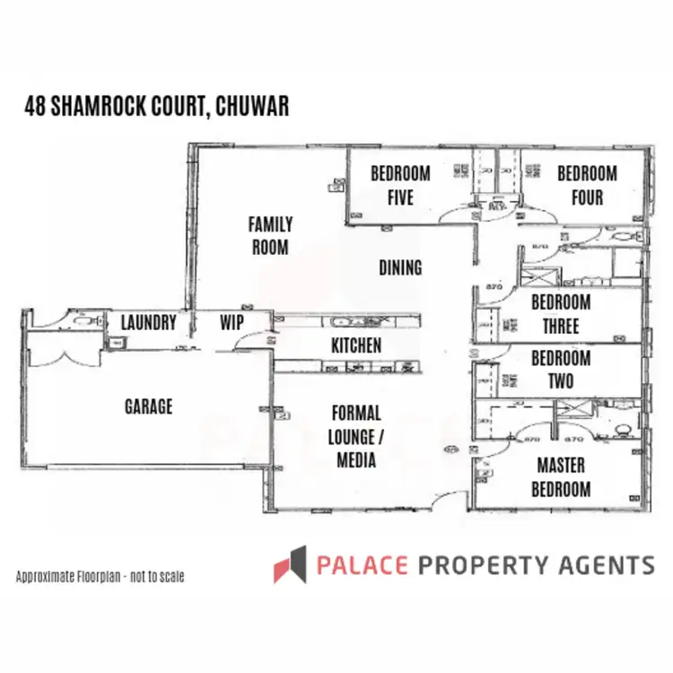 Floorplan of Homely house listing, 48 Shamrock Court, Chuwar QLD 4306