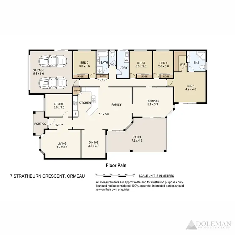 Floorplan of Homely house listing, 7 Strathburn Crescent, Ormeau QLD 4208