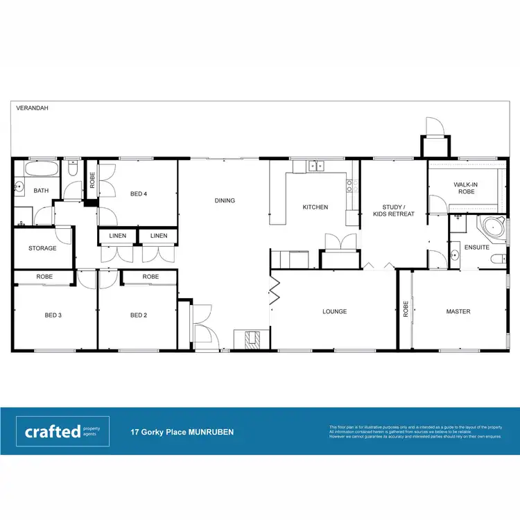 Floorplan of Homely house listing, 17 Gorky Place, Munruben QLD 4125