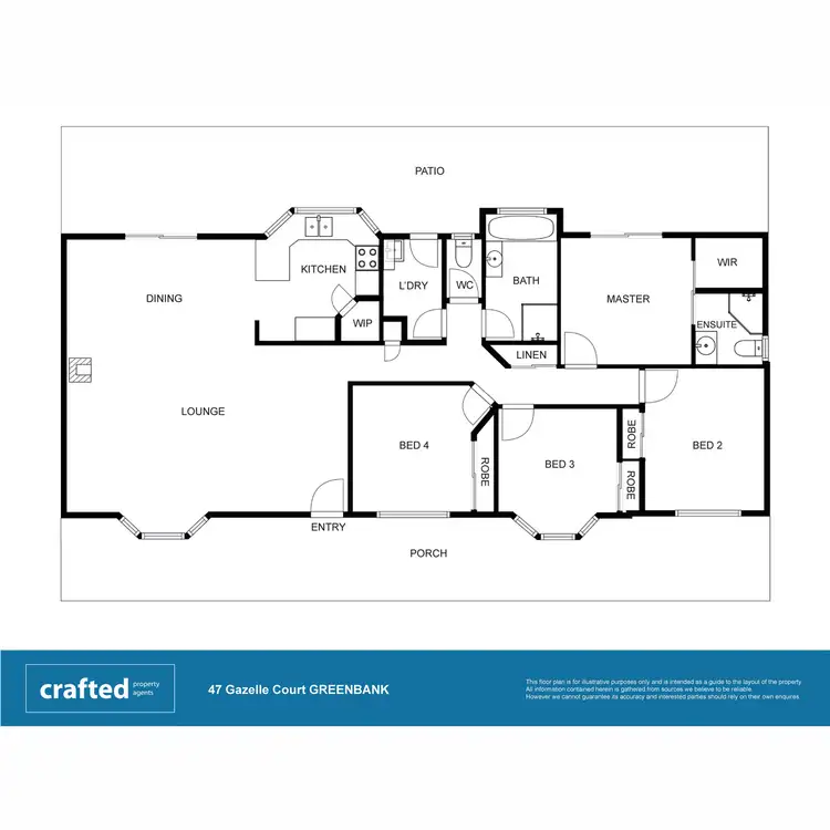 Floorplan of Homely house listing, 47 Gazelle Court, Greenbank QLD 4124