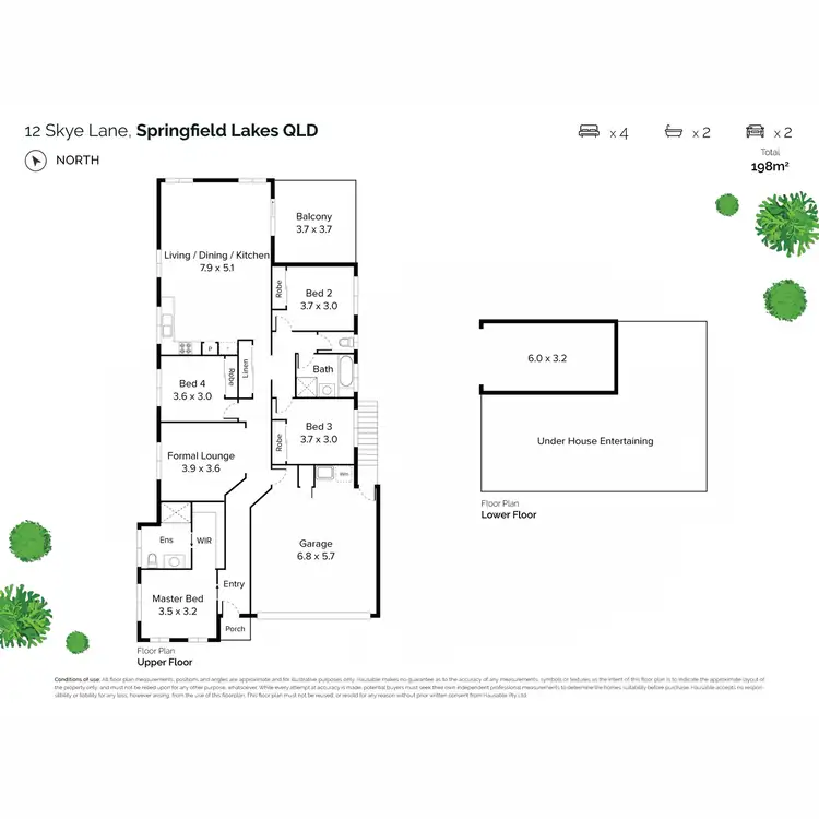 Floorplan of Homely house listing, 12 Skye Lane, Springfield Lakes QLD 4300