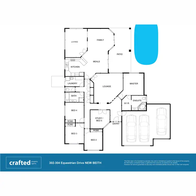 Floorplan of Homely house listing, 302-304 Equestrian Drive, New Beith QLD 4124