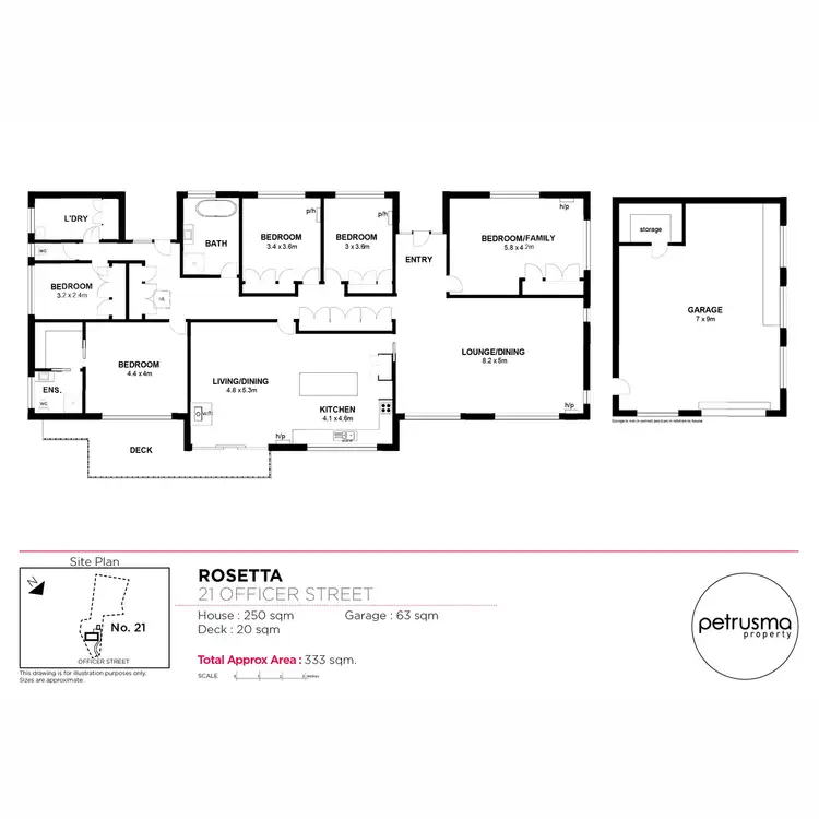 Floorplan of Homely house listing, 21 Officer Street, Rosetta TAS 7010