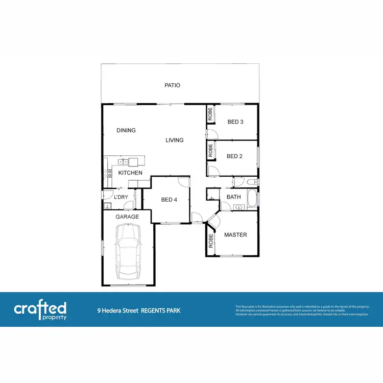 Floorplan of Homely house listing, 9 Hedera Street, Regents Park QLD 4118