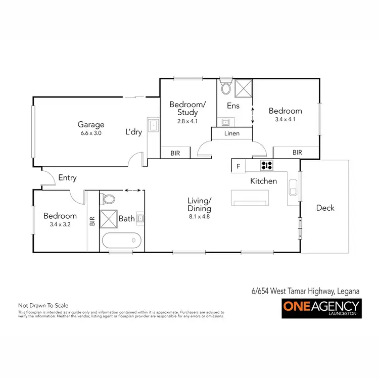 Floorplan of Homely villa listing, 6/654 West Tamar Highway, Legana TAS 7277