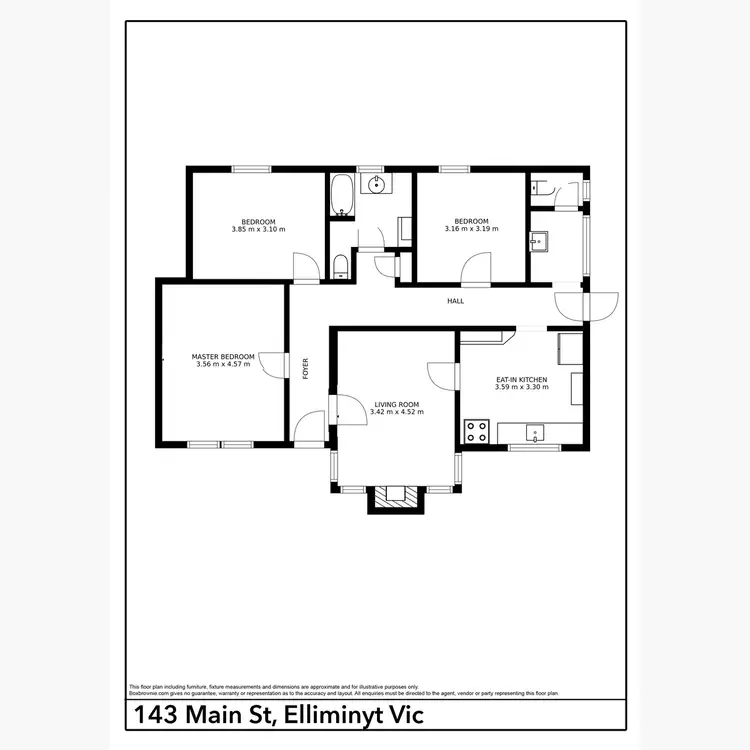 Floorplan of Homely house listing, 143 Main Street, Elliminyt VIC 3250