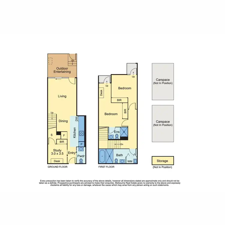 Floorplan of Homely townhouse listing, 10 Coppin Street, Richmond VIC 3121