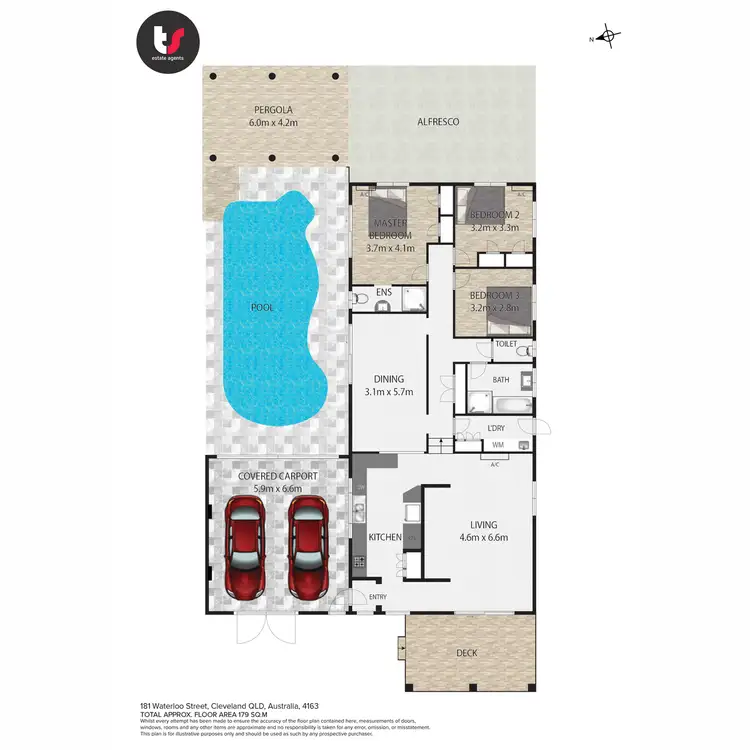 Floorplan of Homely house listing, 181 Waterloo Street, Cleveland QLD 4163