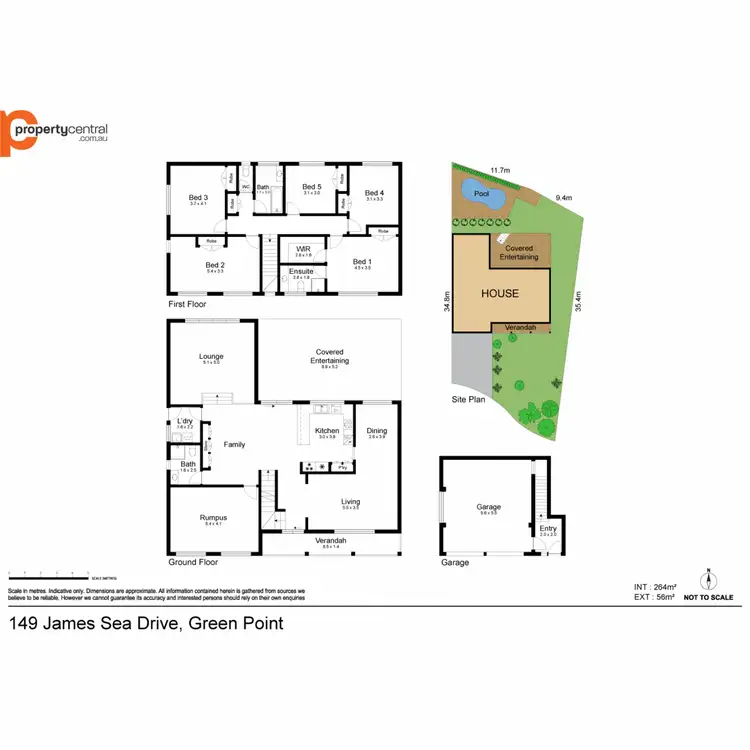 Floorplan of Homely house listing, 149 James Sea Drive, Green Point NSW 2251