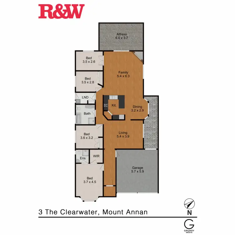 Floorplan of Homely house listing, 3 The Clearwater, Mount Annan NSW 2567