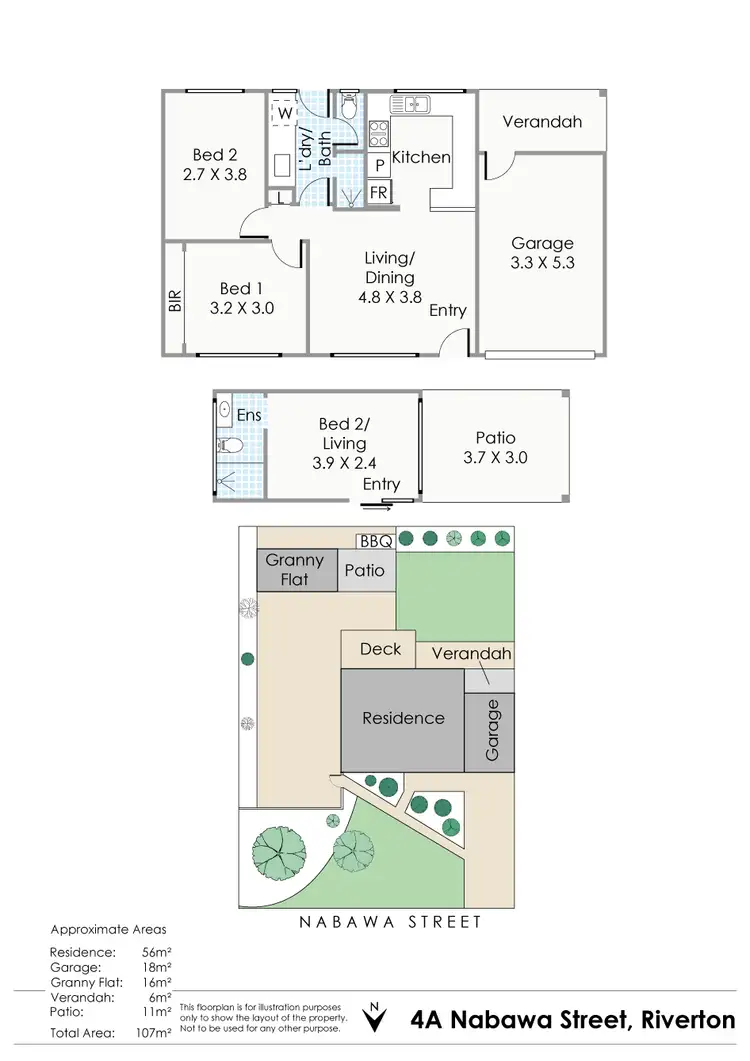Floorplan of Homely house listing, 4a Nabawa Street, Riverton WA 6148