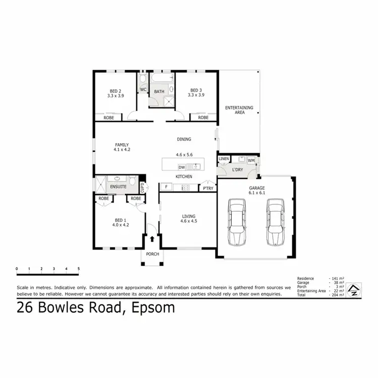 Floorplan of Homely house listing, 26 Bowles Road, Epsom VIC 3551