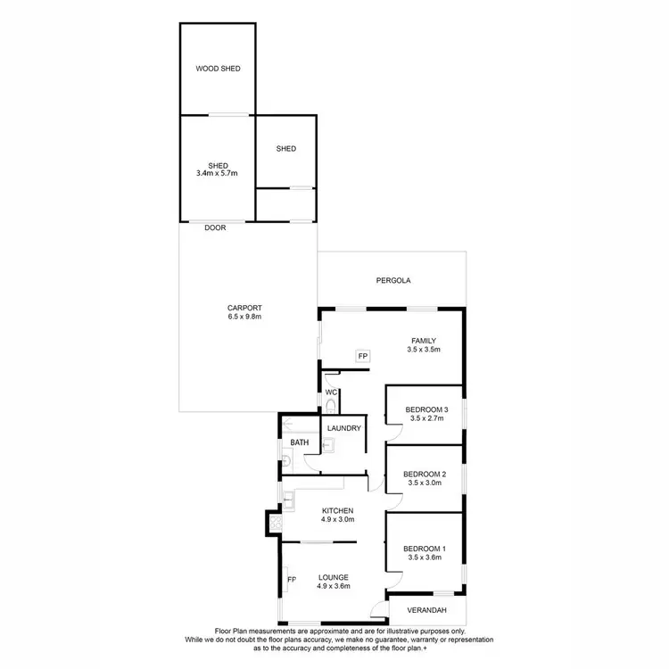 Floorplan of Homely house listing, 7 Coombe Street, Nangwarry SA 5277