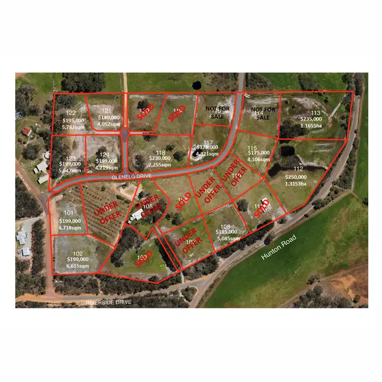 Floorplan of Homely land listing, LOT 107 Hunton Road, Kalgan WA 6330