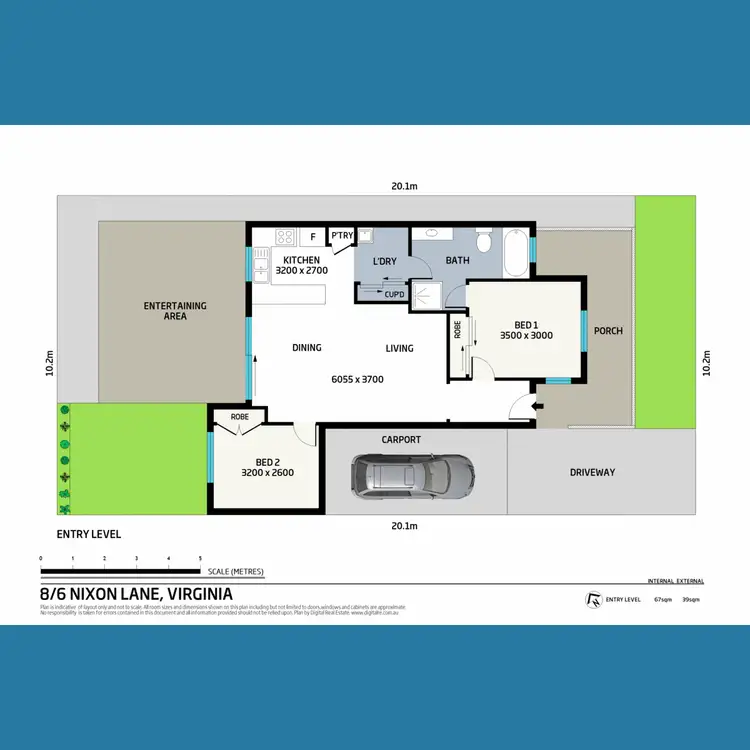 Floorplan of Homely townhouse listing, 8/6 Nixon Lane, Virginia QLD 4014