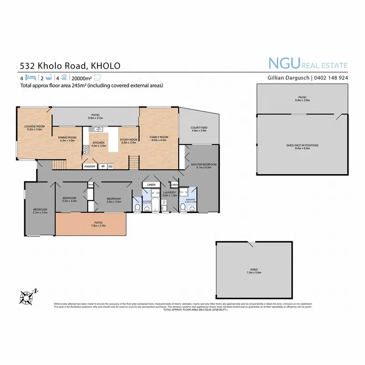 Floorplan of Homely rural property listing, 532 Kholo Road, Kholo QLD 4306