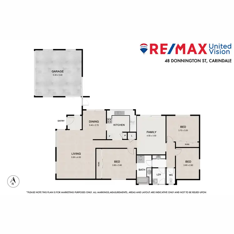 Floorplan of Homely house listing, 48 Donnington Street, Carindale QLD 4152
