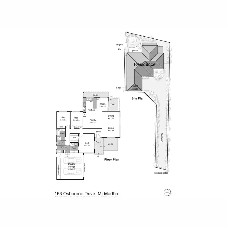 Floorplan of Homely house listing, 163 Osborne Drive, Mount Martha VIC 3934
