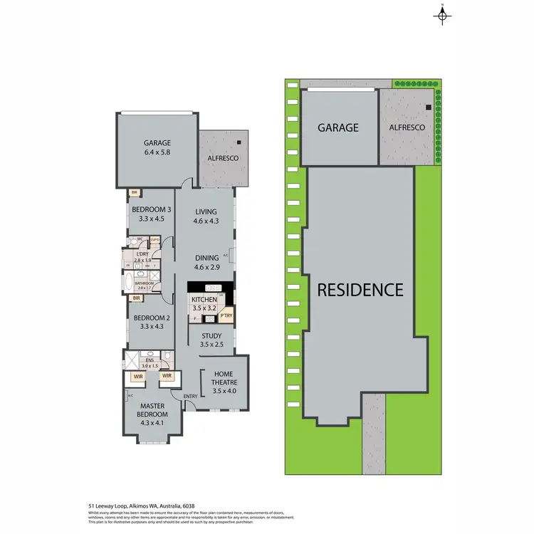 Floorplan of Homely house listing, 51 Leeway Loop, Alkimos WA 6038