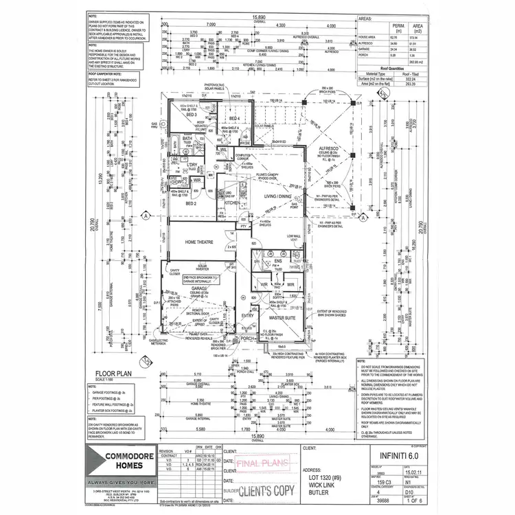 Floorplan of Homely house listing, 9 Wick Link, Butler WA 6036