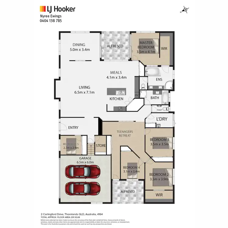 Floorplan of Homely house listing, 2 Carlingford Drive, Thornlands QLD 4164
