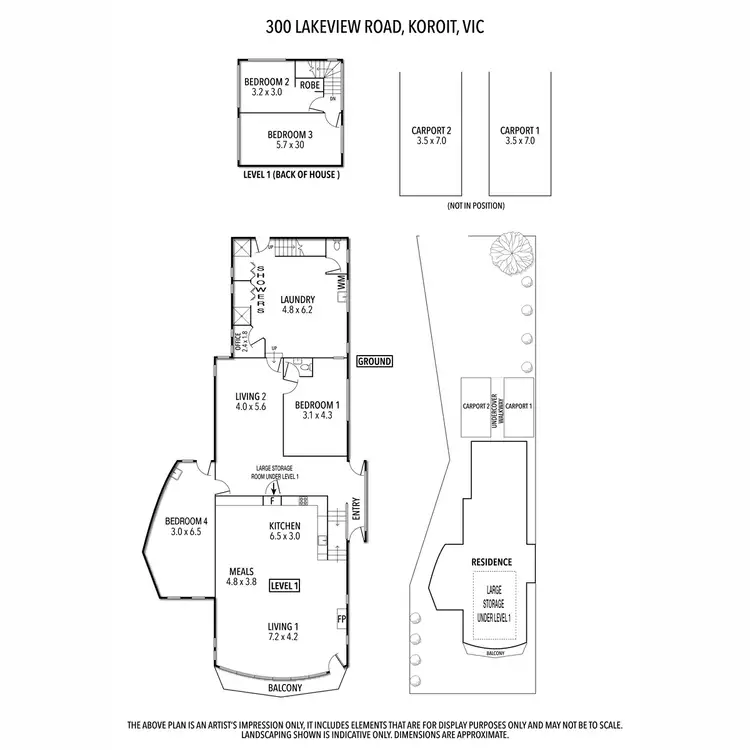Floorplan of Homely house listing, 300 Lake View Road, Koroit VIC 3282