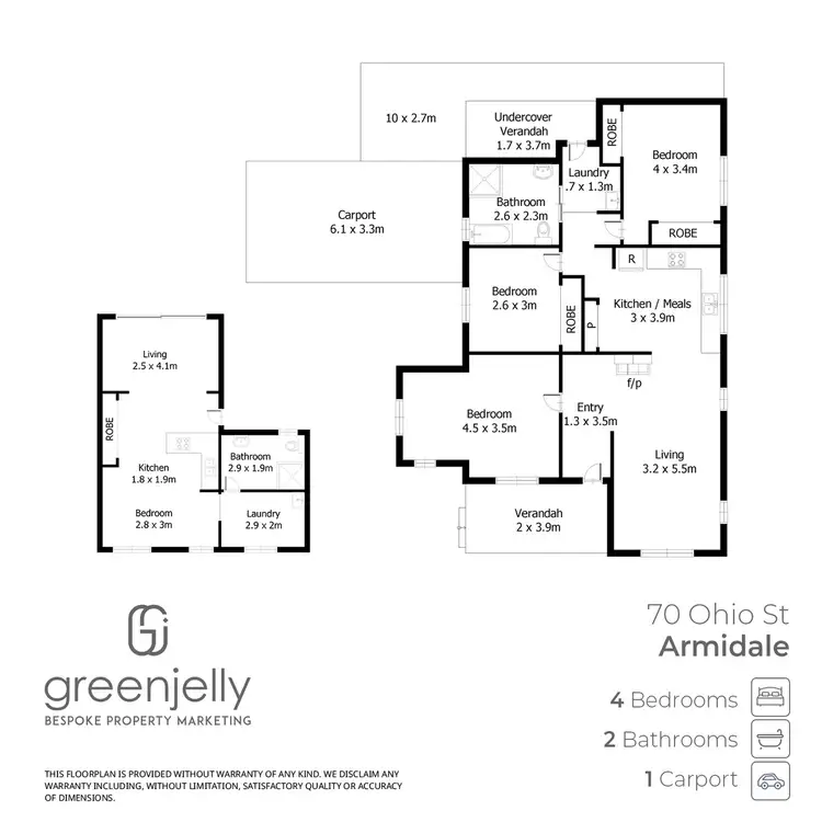 Floorplan of Homely house listing, 70 Ohio Street, Armidale NSW 2350