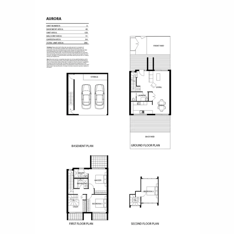 Floorplan of Homely townhouse listing, 3/19 old berowra Road, Hornsby NSW 2077