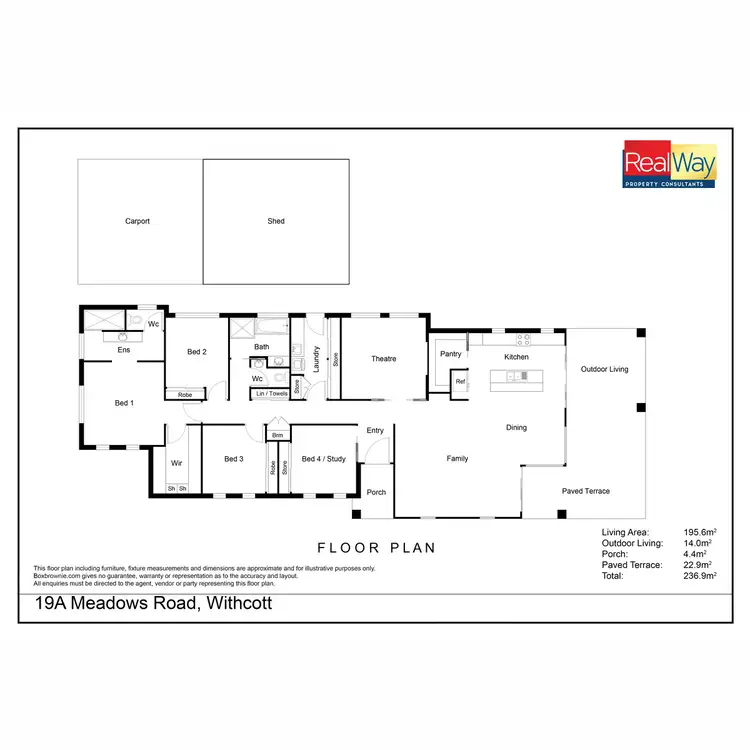 Floorplan of Homely house listing, 19A Meadows Road, Withcott QLD 4352