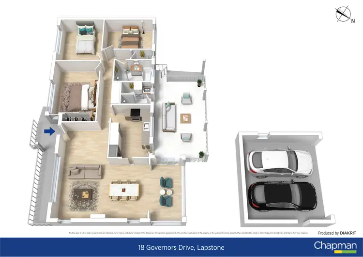 Floorplan of Homely house listing, 18 Governors Drive, Lapstone NSW 2773
