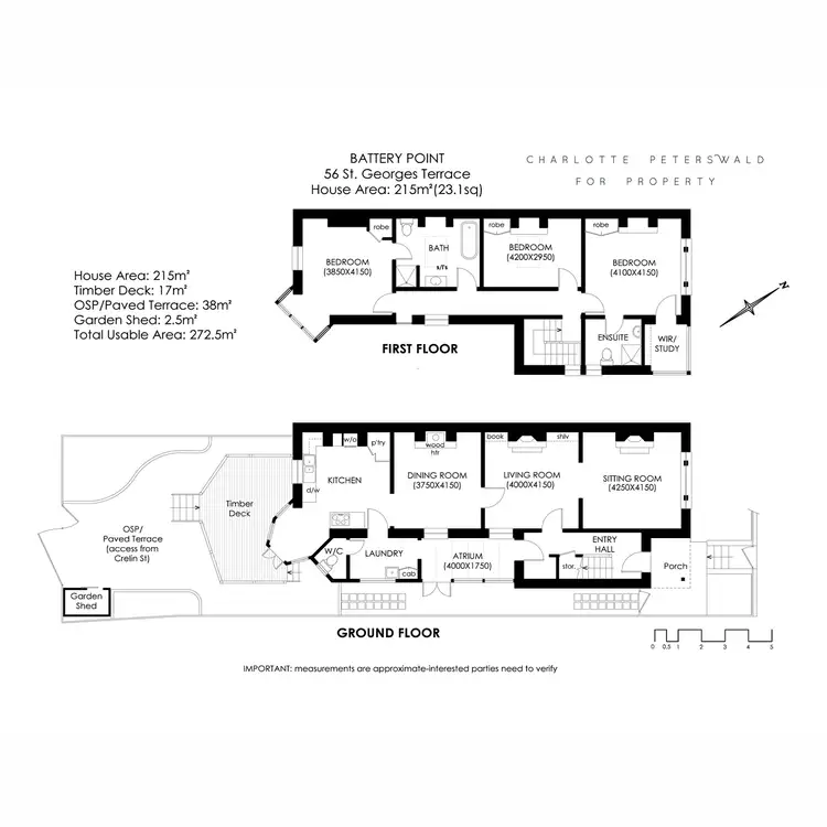 Floorplan of Homely house listing, 56 St Georges Terrace, Battery Point TAS 7004