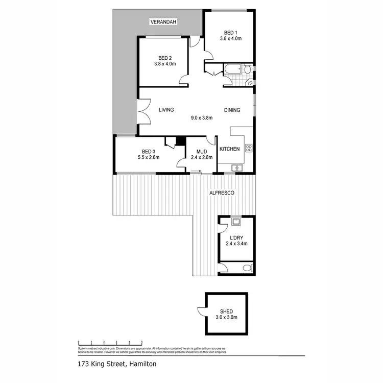 Floorplan of Homely house listing, 173 King Street, Hamilton VIC 3300