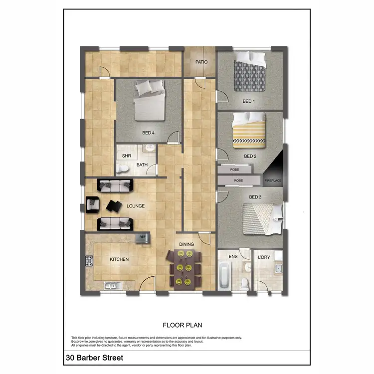 Floorplan of Homely house listing, 30 Barber Street, Gunnedah NSW 2380