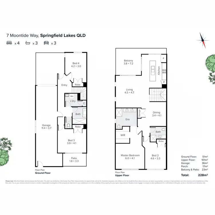 Floorplan of Homely house listing, 7 Moontide Way, Springfield Lakes QLD 4300