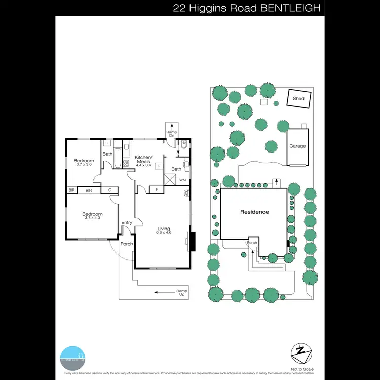 Floorplan of Homely house listing, 22 Higgins Road, Bentleigh VIC 3204