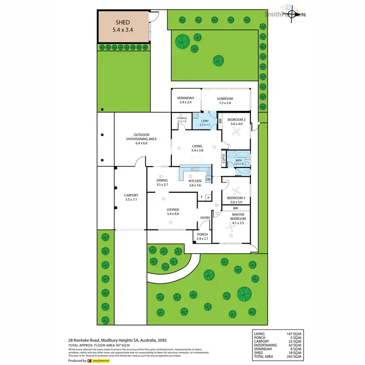 Floorplan of Homely house listing, 28 Noritake Road, Modbury Heights SA 5092