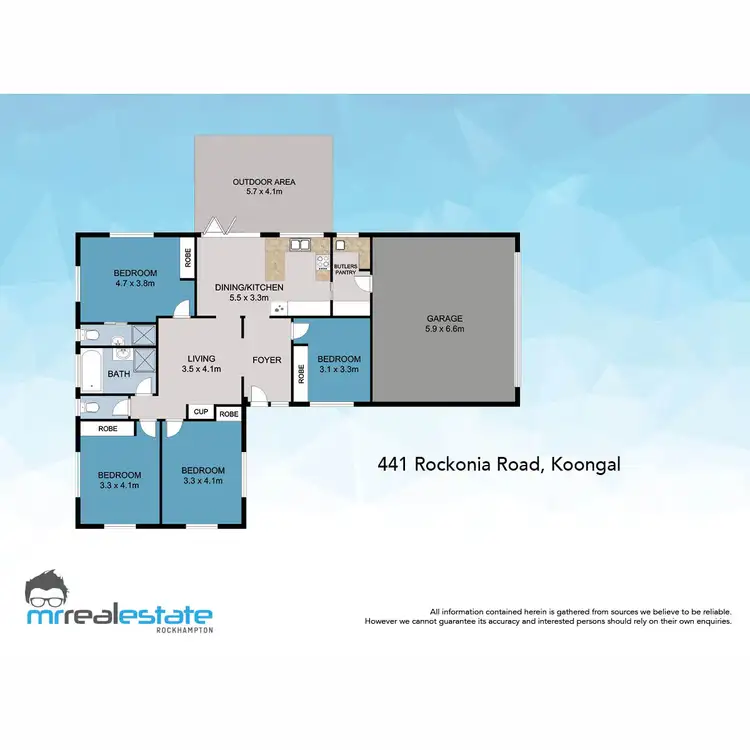 Floorplan of Homely house listing, 441 Rockonia Road, Lakes Creek QLD 4701