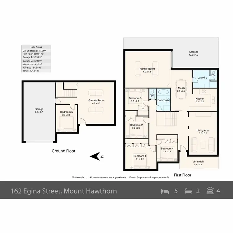 Floorplan of Homely house listing, 162 Egina Street, Mount Hawthorn WA 6016