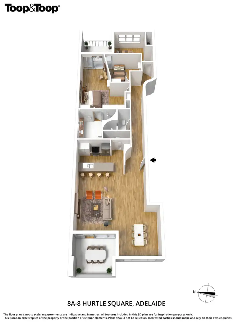 Floorplan of Homely apartment listing, 8A/8 Hurtle Square, Adelaide SA 5000