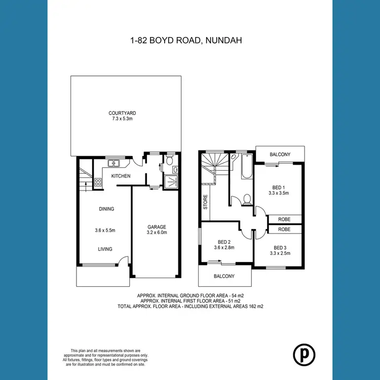 Floorplan of Homely townhouse listing, 1/82 Boyd Road, Nundah QLD 4012
